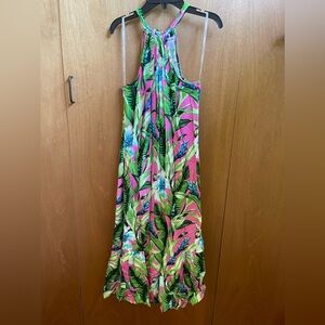 Tommy Bahama Long Floral Pattern Resort Wear Dress /Small
